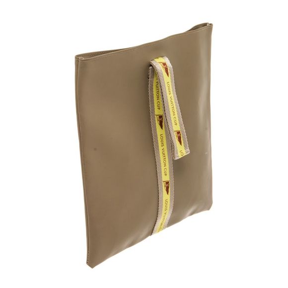 Louis Vuitton Khaki PVC Cup Pouch Clutch Bag - Picture 2 of 5